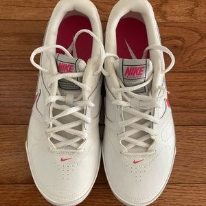 Womens Nike Air Sneakers pink and white
